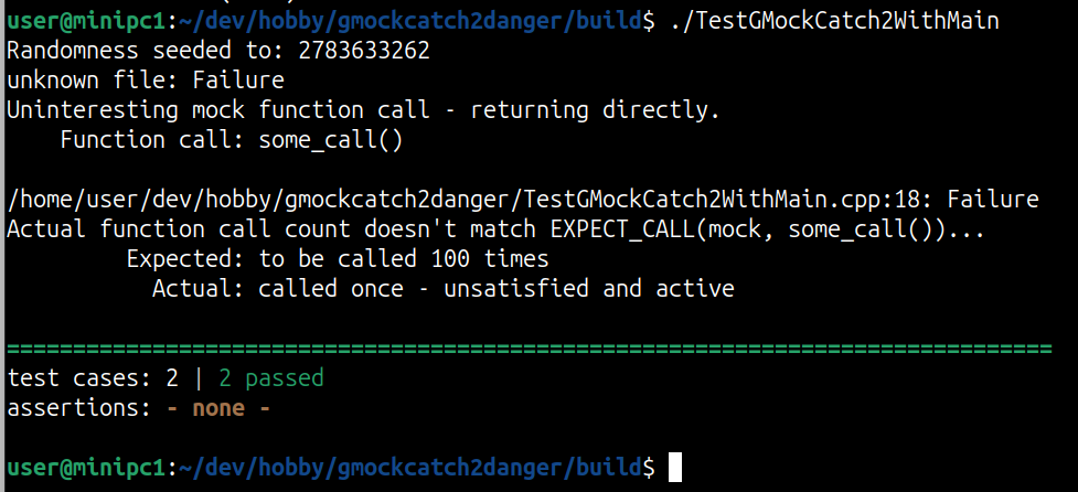 (1) First Test Results of Executable